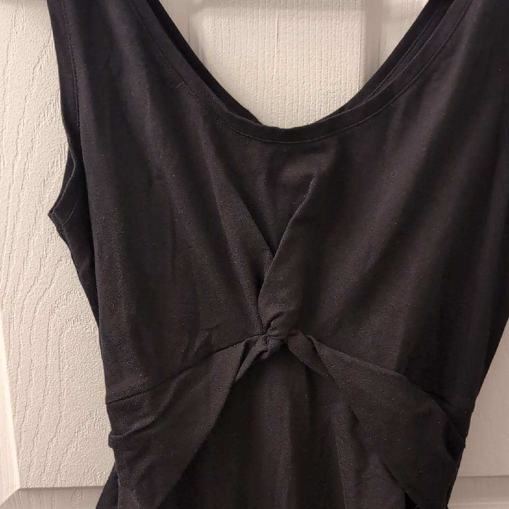 Old Navy Maternity Twist-Front Jersey Bodycon Sleeveless Dress Size Medium - Picture 4 of 6